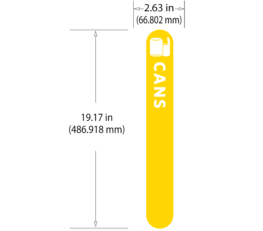 Rubbermaid Vertical Custom Labels