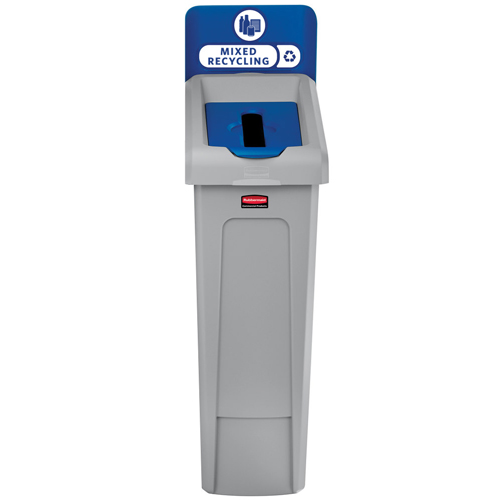 Rubbermaid Version C Slim Jim Recycling Station and Brute Custom Labels