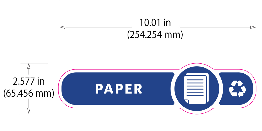 Rubbermaid Version A Long Decorative Labels