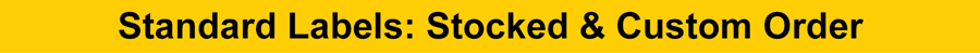 Rubbermaid Custom Labels